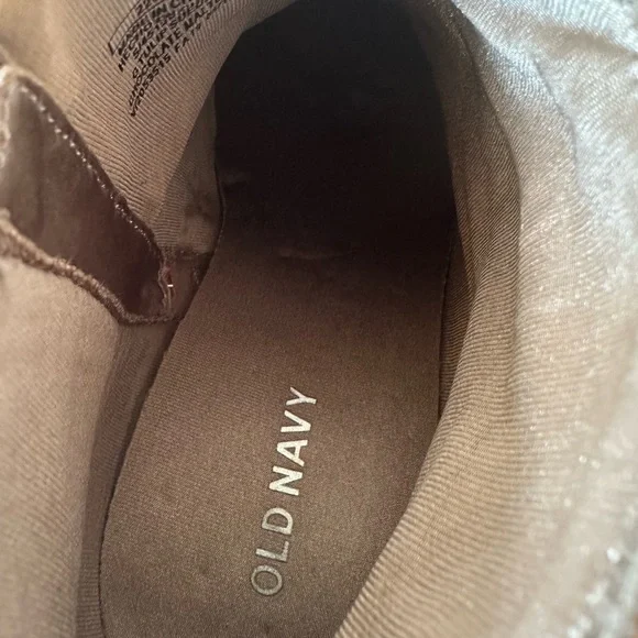 Old Navy•girl’s suede ankle boots•size 3•side zipper•brown/grey/taupe•buckle - Picture 7 of 14